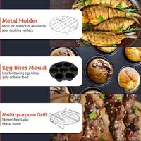 D0AB Air Fryer Accessories Set for 3.2-6.8 QT 8 Pieces for Gowise and Cozyna Air Fryer (6-8 inches 9 pcs)