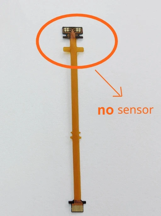 Novo para sony fe 55mm f1.8 sel55f18z lente pequena plana manual de foco cabo flexível + sensor acessórios da câmera