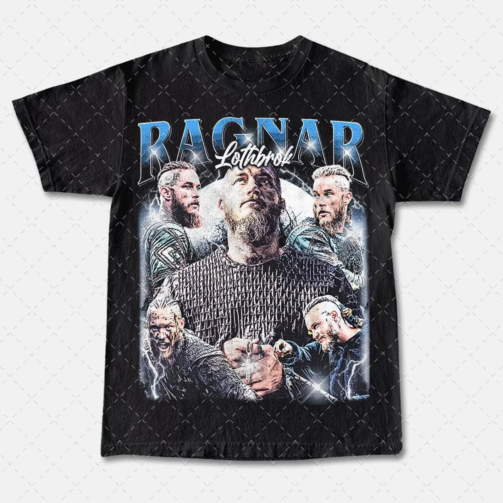 Vintage 90s Ragnar Lothbrok T Shirt Retro TV Show Merch vintage Washed Soft graphic Stretched Unisex designer clothes fashion