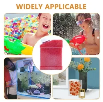 

7-8 мм 50000 шт., прозрачные водяные гелевые бусины, боеприпасы, для бластеров, гелевых шариков, электрический игрушечный пистолет 416 P90