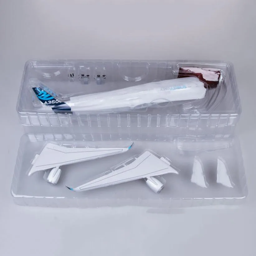 2025 New 1/142 Scale Diecast Model XWB Prototype Airbus A350 Airline With Light and Wheel Resin Airplane Collection Display Gift