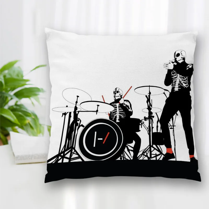 New Twenty One Pilots Rock Pillow Slips With Zipper Bedroom Home Office Decorative Pillow Sofa Pillowcase Cushions Pillow Cover