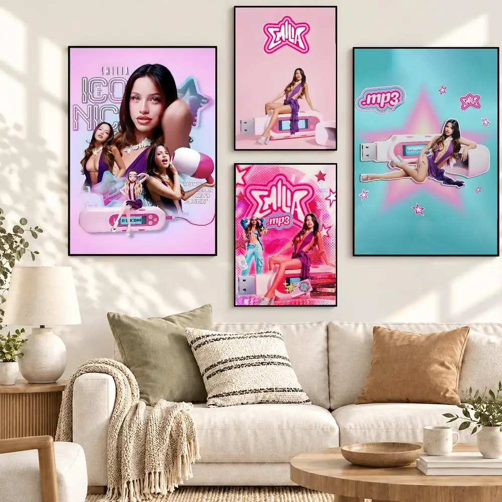 Emilia Mernes Argentine Pop Singer Music Concert Album Poster Decorative art prints for the home, holiday gifts, unframed