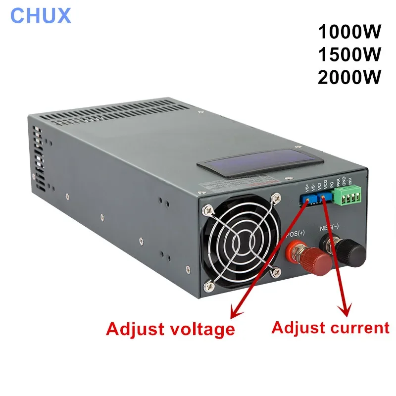 1000W 1500W 2000W Switching Power Supply Display 0-12V15V 24V 36V 48V 60V 72V 80V 90V 100V 110V 220v 300v AC DC Power Supplies