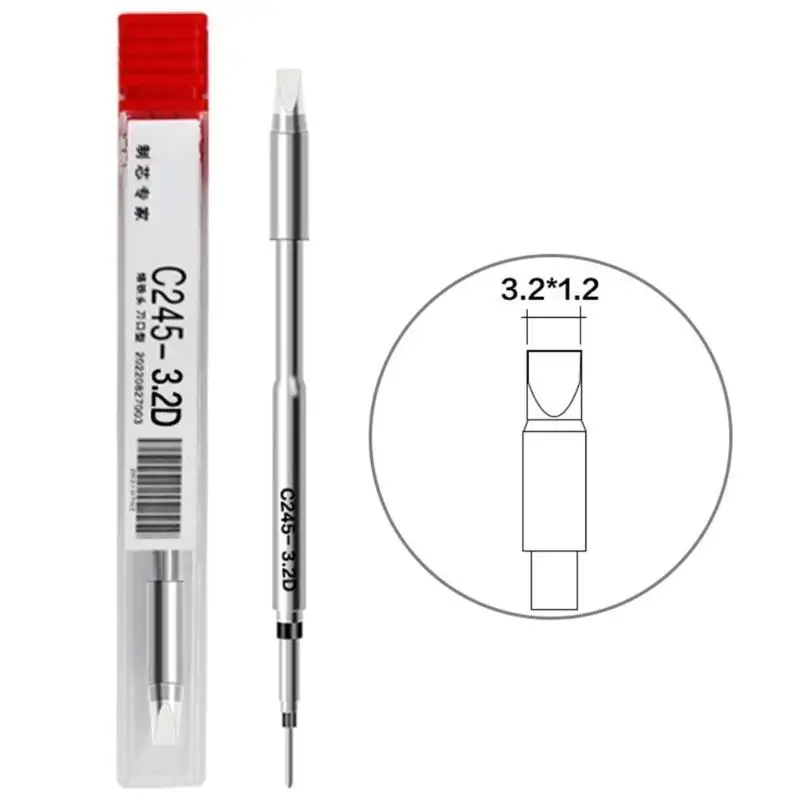 652F Stable C245 Паяльное жало с тонкими точками, эффективное для повышения точности при пайке и электронной сборке