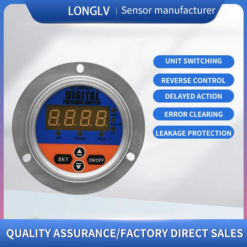 LONGLV YL-820Z محوري مقاومة للاهتزاز شاشة ديجيتال قياس ضغط الاتصال الكهربائي