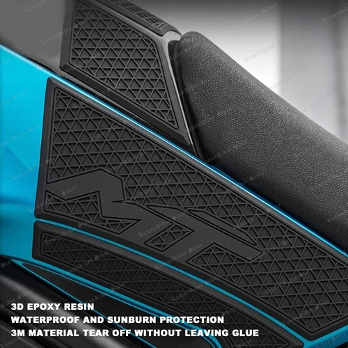 Imagen 2 del producto Para CFMOTO 450MT 450 MT, accesorios para motocicleta, decoración y protección de tanque de Gas de goma, calcomanías gruesas, Kits de pegatinas para tanque de combustible