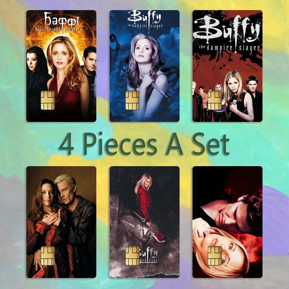 

Buffy The Vampire Slayer Stickers Credit Visa Debit Bank Charge Card Bus Metro Waterproof Sticker Decal Decoration