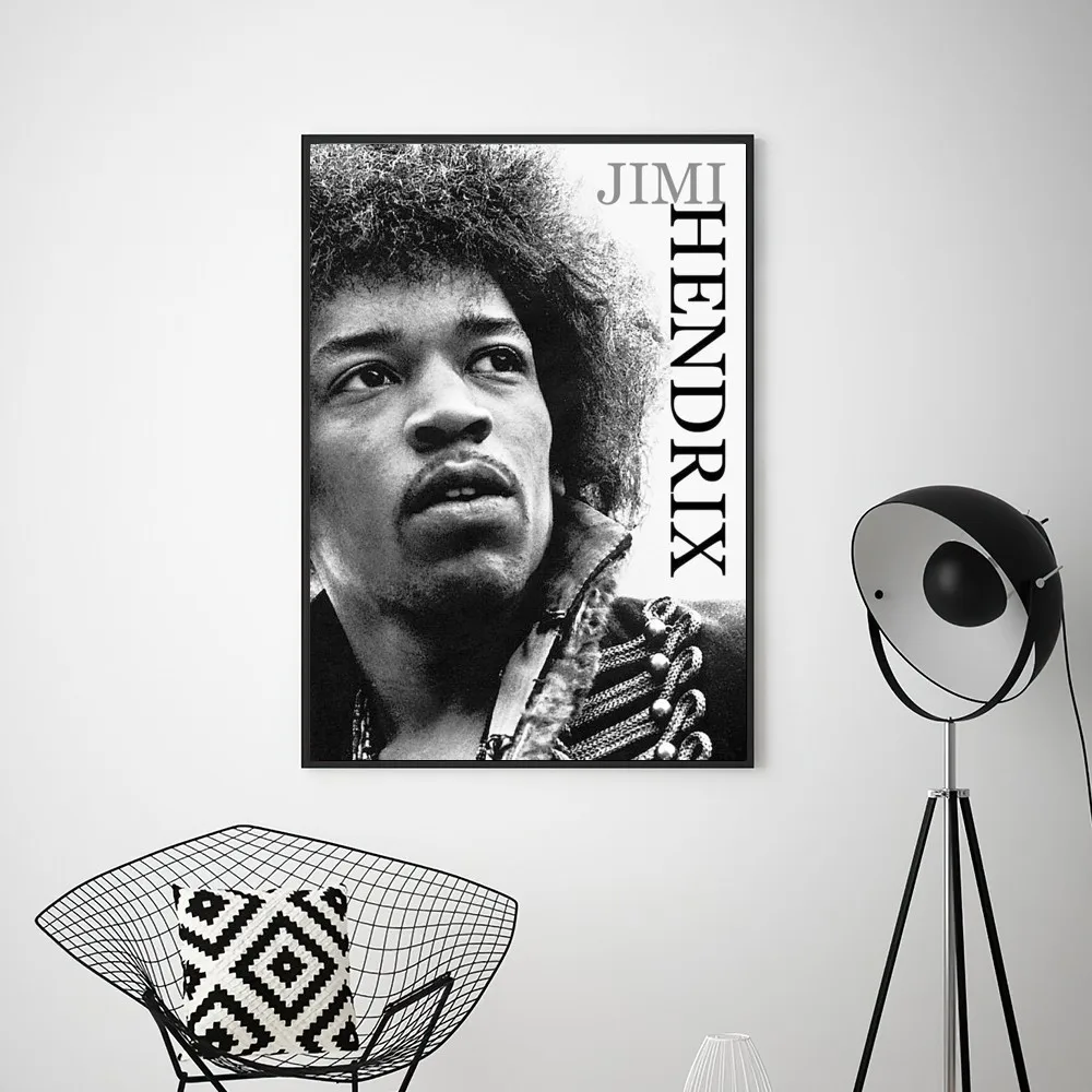 SINGER J-JIMI H-HENDRIX  Poster Prints Wall Pictures Living Room Home Decoration Small