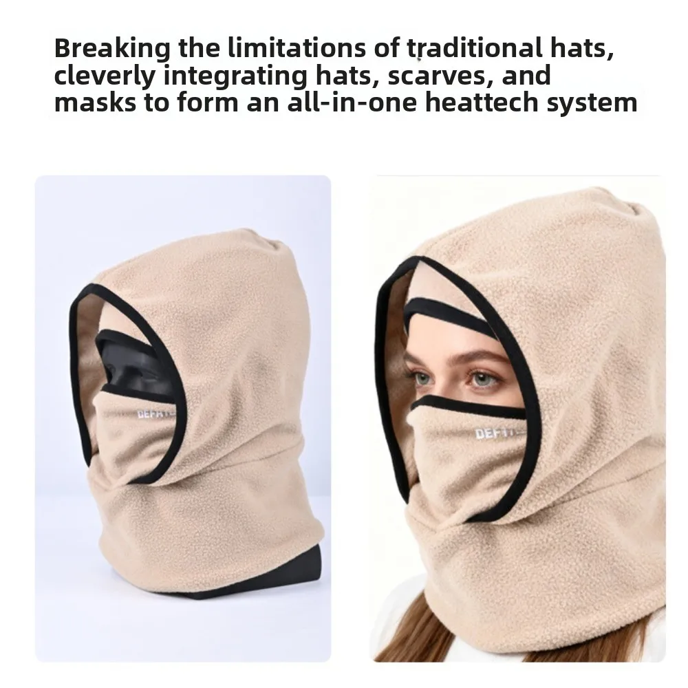 طبقة مزدوجة بالاكلافا قبعة ركوب الدراجات الصوف الباردة واقية قبعة تدفئة قناع حماية الرقبة يندبروف التزلج يندبروف قبعة تسلق الجبال