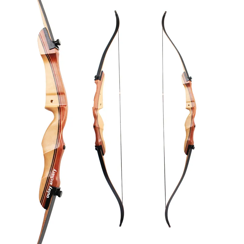 Takedown Recurve Bow 68 Inch, Right Left Hand Wood Laminated, Target Training Bow for Beginners Outdoor Use