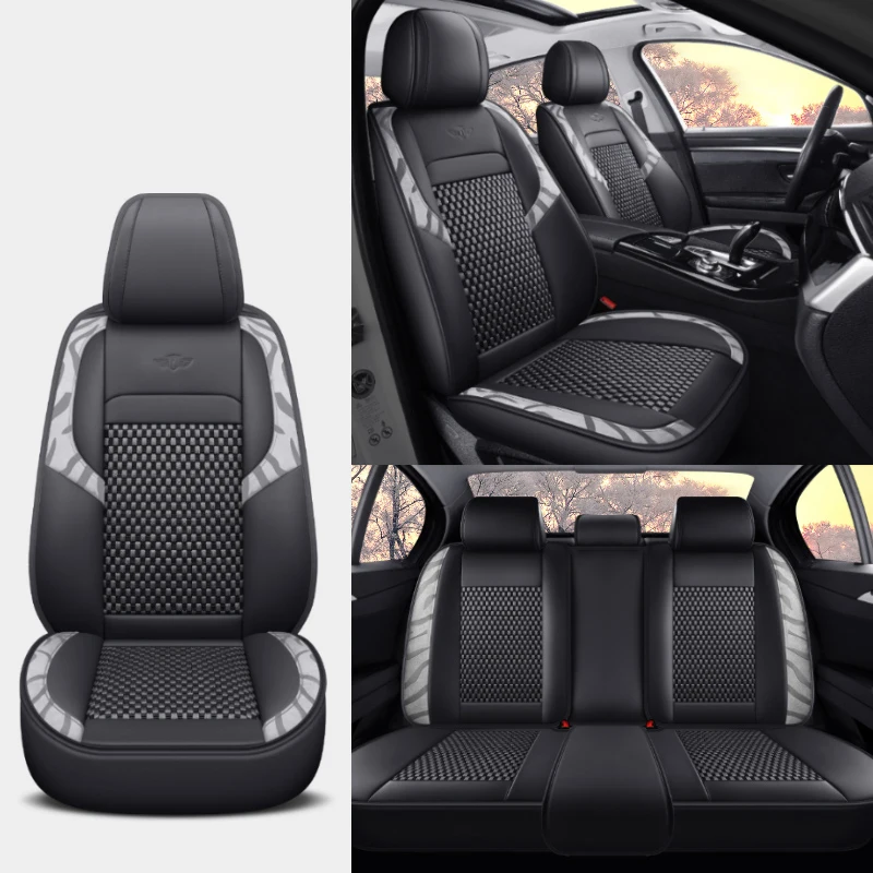 

Ice Silk Universal Car Seat Covers For BMW E60 F30 E4 E30 E91 Volkswagen Golf 4 5 6 7 8 Audi A4 B6 B8 Auto Interior Accessories