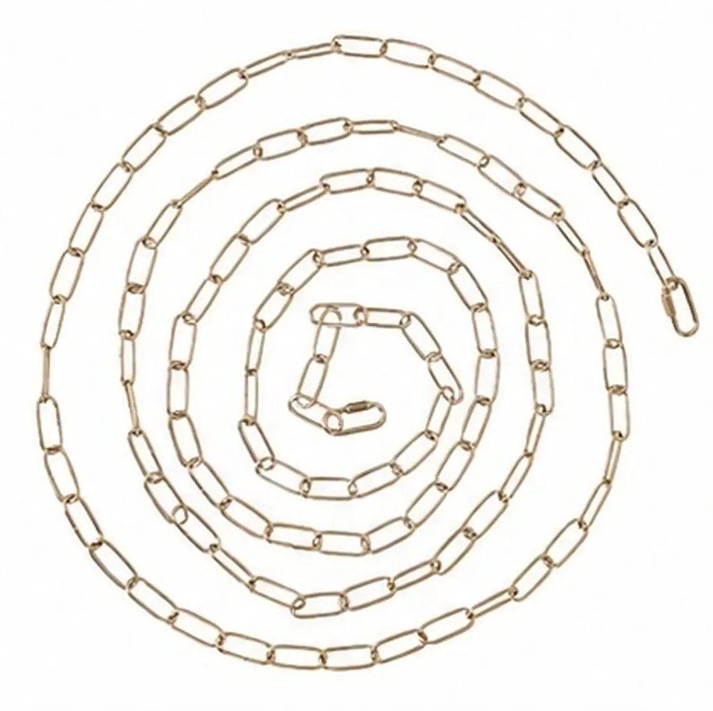 Pendant Light Fixture Chain Golden Metal Hanging Extension 12Ft Heavy Duty Iron Chain Link for Ceiling Light Fixtures Crystal