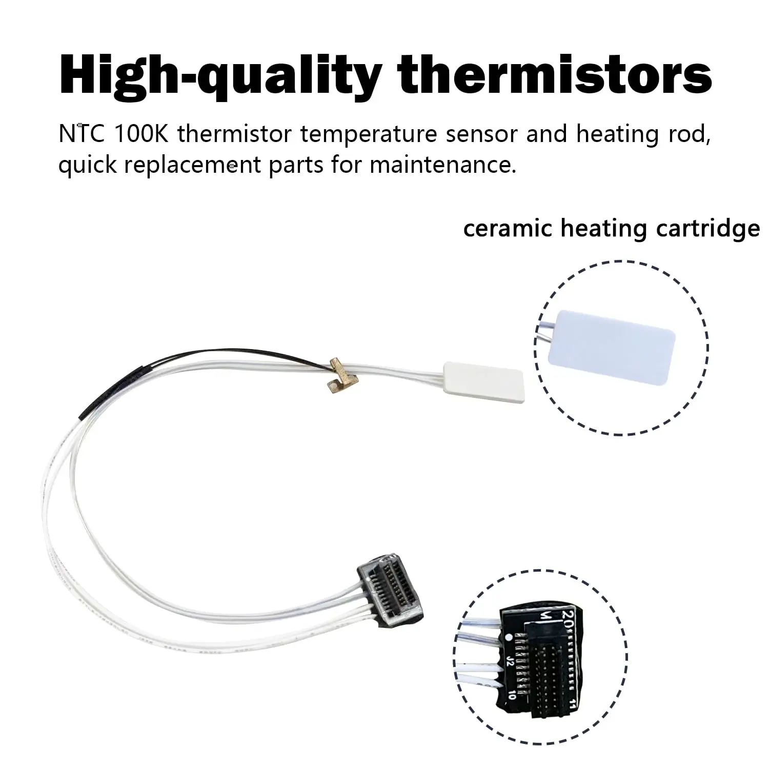 Heizungsbausatz für A1/A1 Mini Hot End Heizungskomponente mit Heizpatrone und Thermistor-Temperatursensor für Bambu – Detail 3