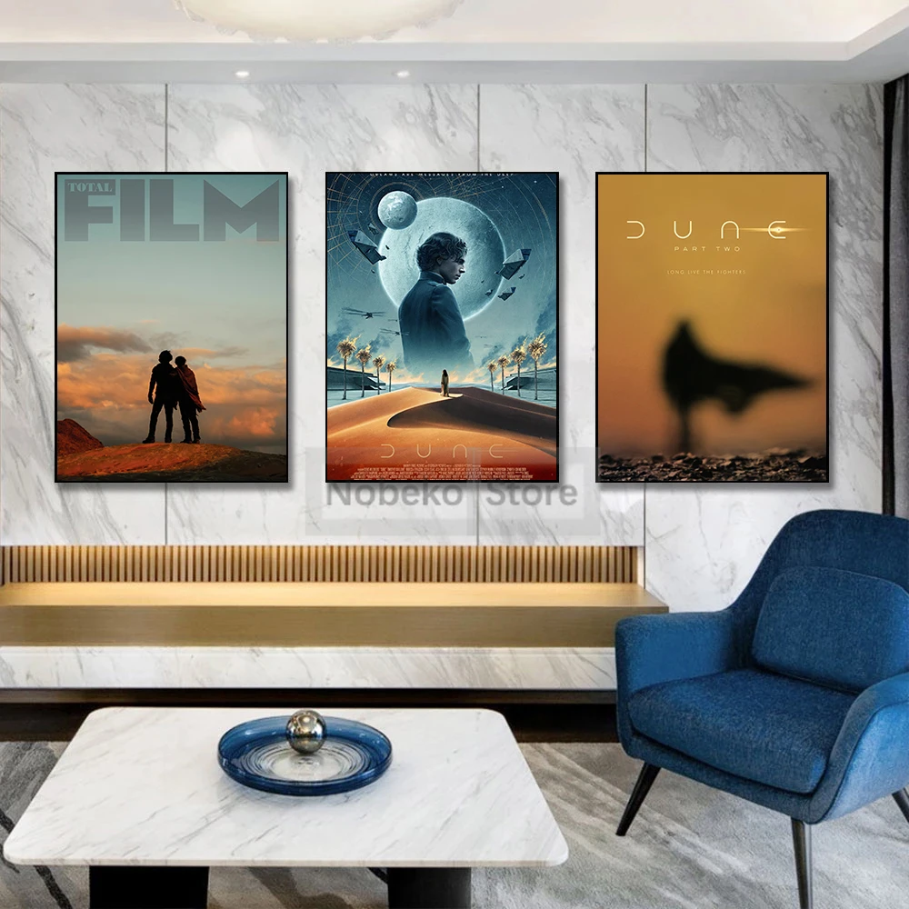 2024 Latest Popular Science Fiction Movies Dune: Part Two Poster and Prints Canvas Painting Wall Art Pictures Home Room Decor