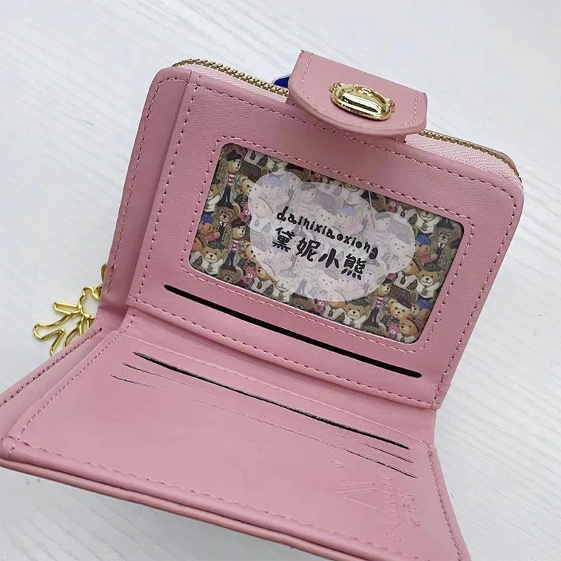 Portafogli da donna a forma di orsetto carino alla moda Trend Zero portafoglio con cerniera Multi-card Bit Purse