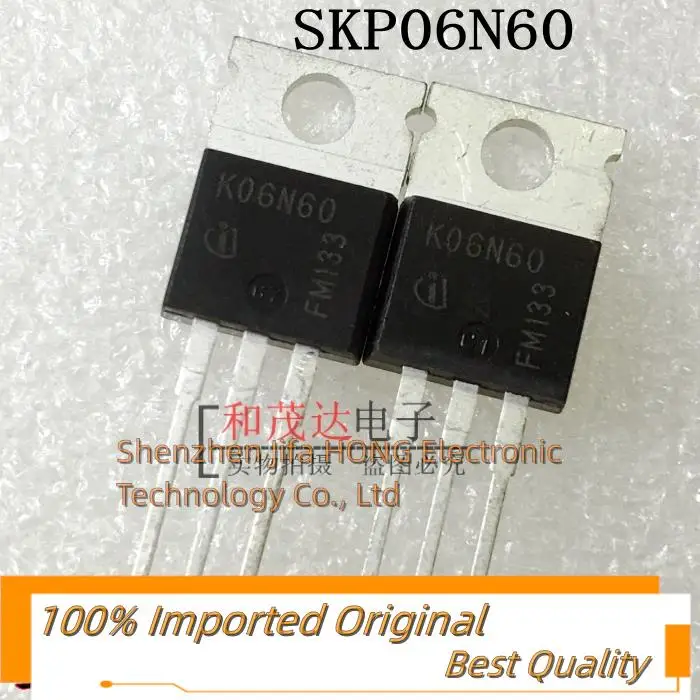 10PCS/Lot  SKP06N60  K06N60 IGBT 600V 6A TO-220 MOSFET Best QualityReally Stock Original