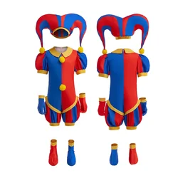 Anime Magical  Circus Ponmi Disguise Cosplay Costume Kids Girls Boys Jumpsuit Funny Outfits for Carnival Easter Dress Up