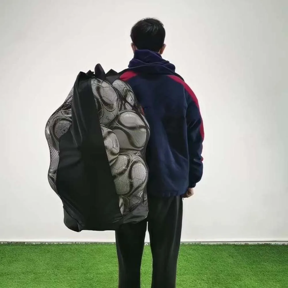 Sac de rangement Durable pour ballons de football, grande capacité, prévention des rayures, pochette de transport pour balles, toile légère