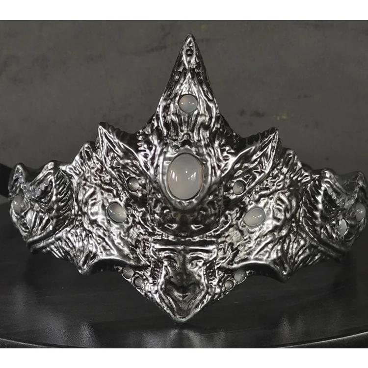 Dark Souls 3 Fire Keeper Bandes en cuir PU - Masque pour les yeux gothique de prêtresse, accessoire de cosplay