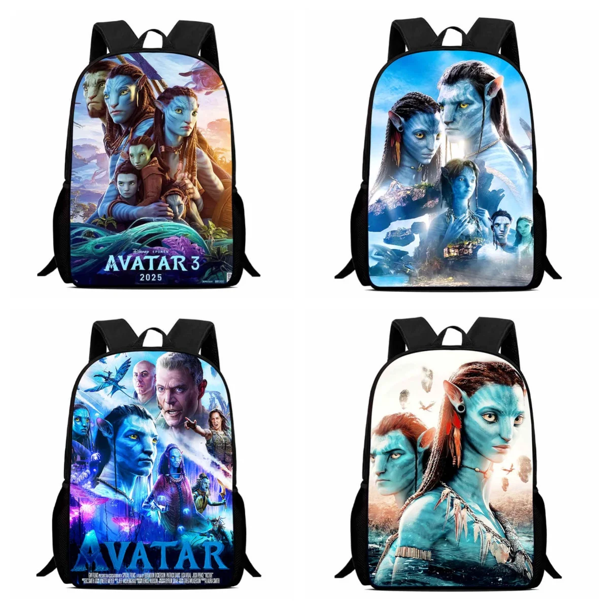

15 in Cartoon AVATAR 3 School Bags for Boy Girl,Disney Child School Backpack Aged 5-10, Light Weight Kids Bakpack