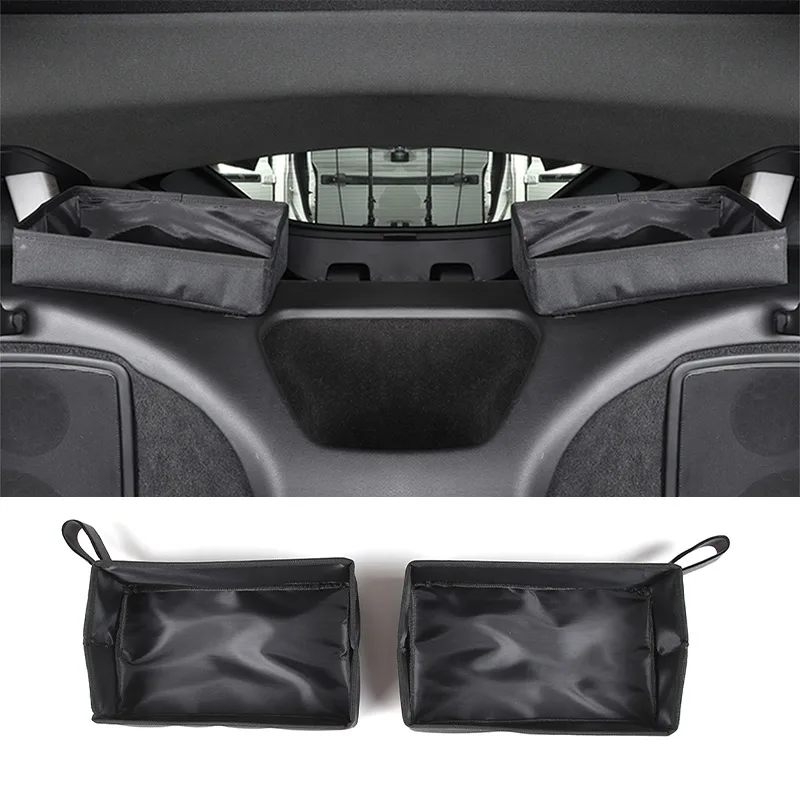 

For Jaguar F-TYPE 2013-2024 Oxford Cloth Car Rear Triangle Glass Window Bag Multifunctional Storage Bag Car Accessories