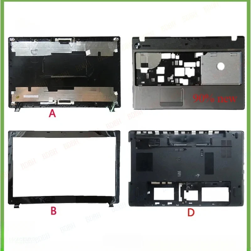 For  Aspire 5551 5251 5741 5741Z 5741ZG 5742G 5551G 5251G LCD back cover/Front bezel Palmrest Top And Bottom, black