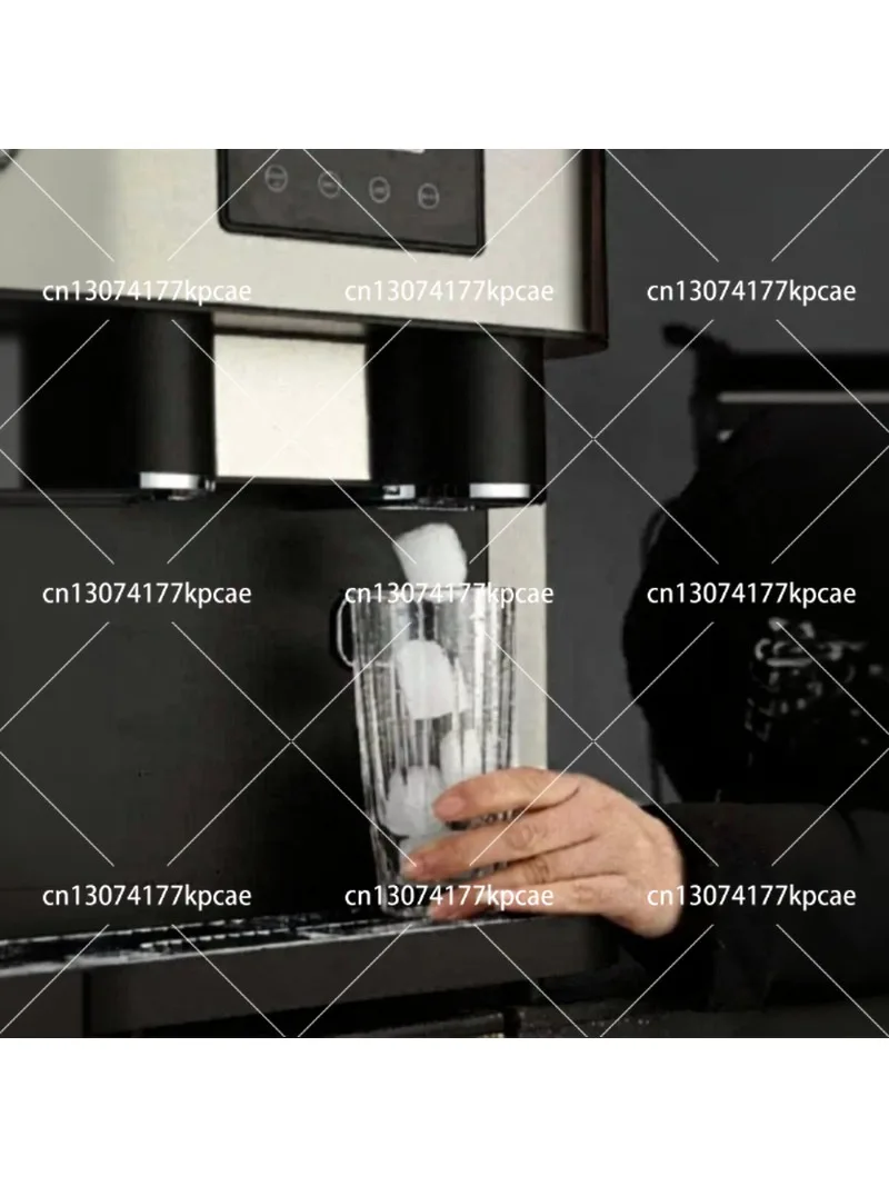 18kg Capacity 2l Water Tank 1kg Ice Bin Lcd Touch Screen Portable Countertop Ice Maker With Cold Water Dispenser Crushed Ice