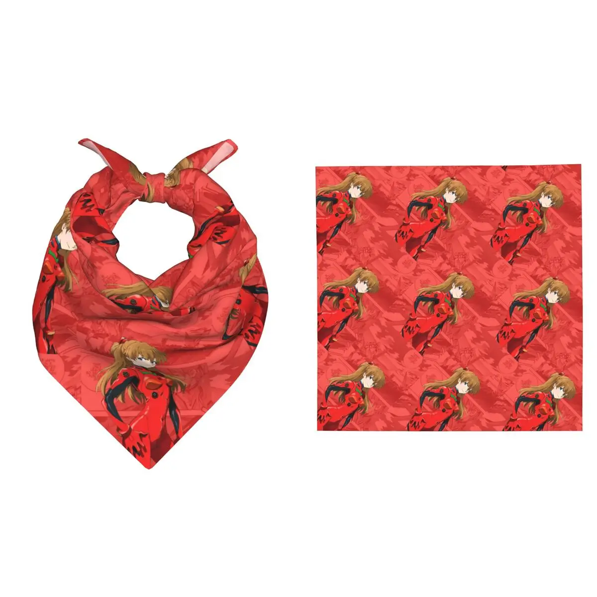 

Custom E-Evangelions Bandana Hip-hop Wrist Accessory Hip Hop EVA Anime Triangle Scarf for Weddings Headband Face Scarf Cover
