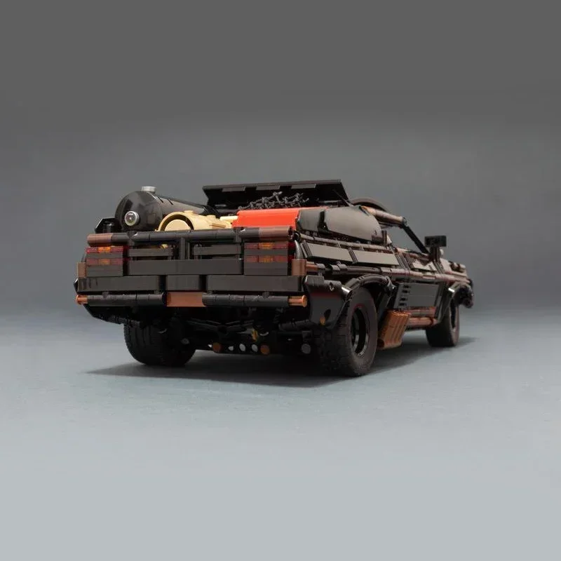 klassieke gekke film interceptor bakstenen film gemodificeerde auto blokken oorlogssnelheid moc sport race fans cadeau aanwezig product