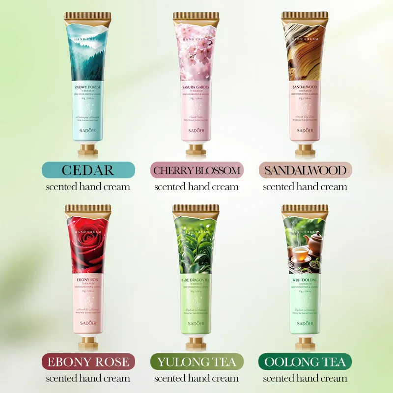 الخريف - نبات الشتاء - مجموعة كريم اليد العطرية - غنية بخلاصة نباتية، تحافظ على اليدين ناعمة وناعمة ومعطرة #4