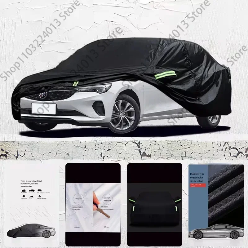 

For Buick Verano Exterior Car Cover Outdoor Protection Full Car Covers Waterproof Sunshade Anti UV Snow Cover Car cover Black