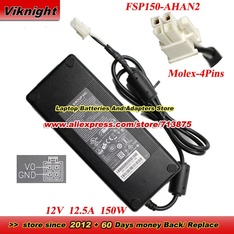 

FSP150-AHAN2 Switching Power Adapter 12V 12.5A 150W for 34-100192-01 A0 FST2224HATD Power Adapter with Molex 4Pins