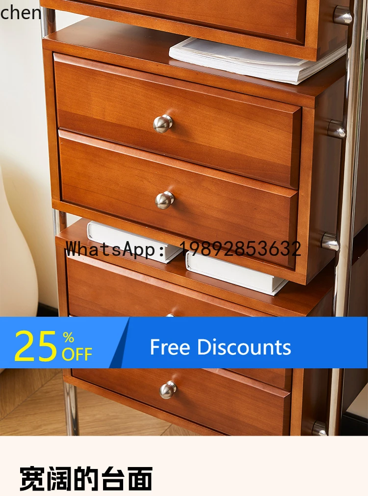 Cabinet medieval boxwood solid wood living room storage porch cabinet drawer side cabinet