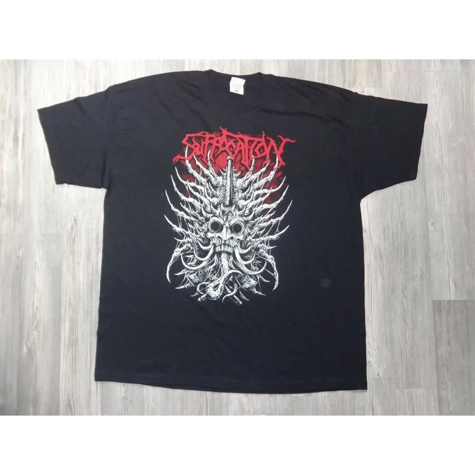 Suffocation T Shirt Death Metal Aborted Devourment Angelmaker Lorna Shore vintage Washed Breathable Top For Everyday Wear Soft