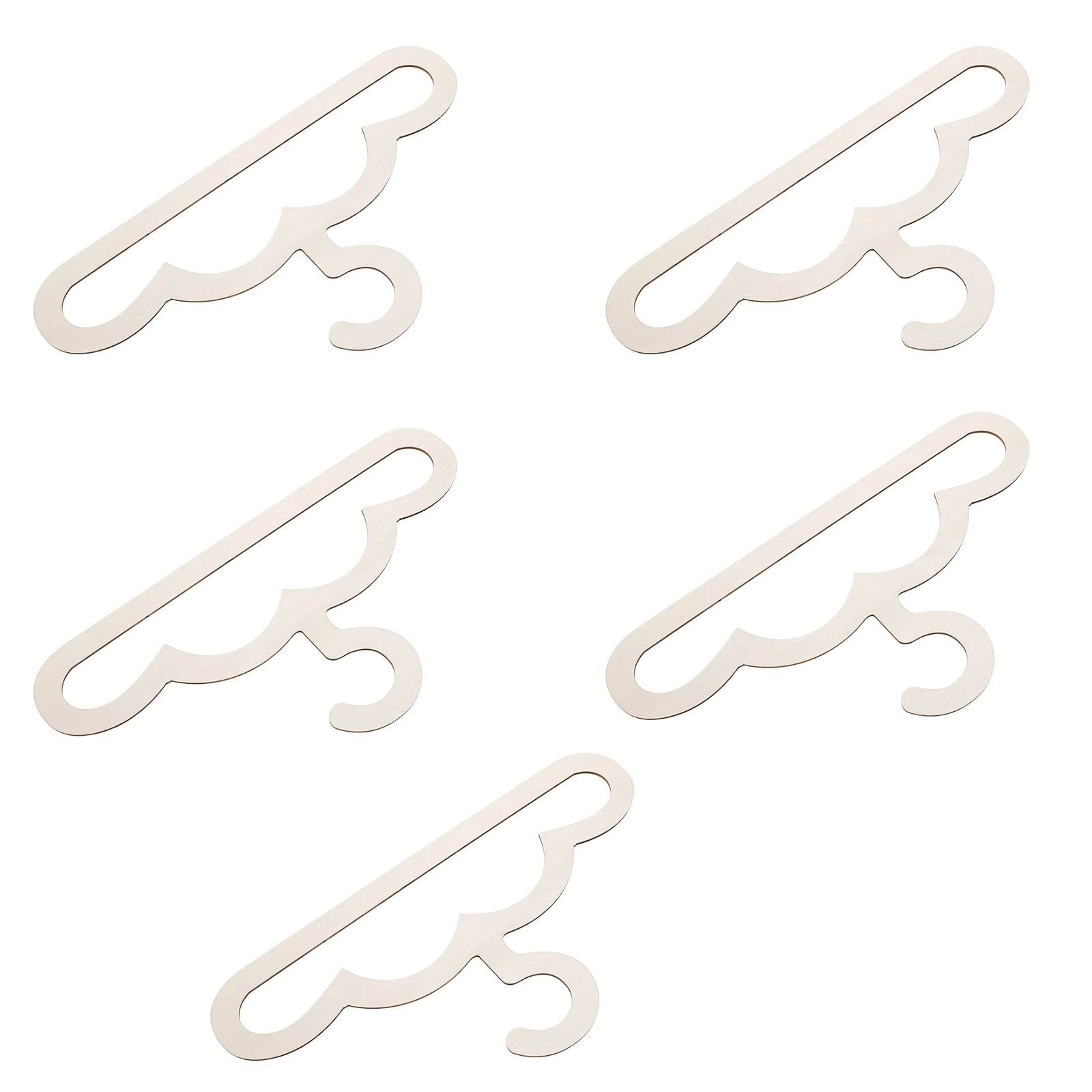 

5 Pcs Wooden Clothes Hanger Coat Hangers Baby for Closet Children's Clothing Small