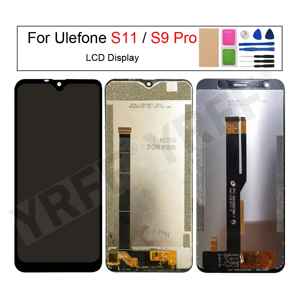 

Phone LCD Display Touch Screen Digitizer Assembly,for Ulefone S11,S9 Pro Replacement Repair Parts