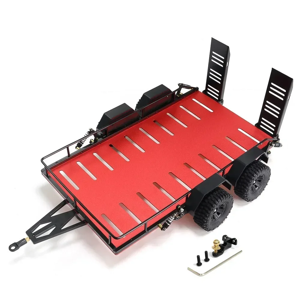 Metal Trailer Car Hopper Trail For Trxs 1/18 TRX4M Cars Trailer Heavy Duty Truck DIY Parts-AU41