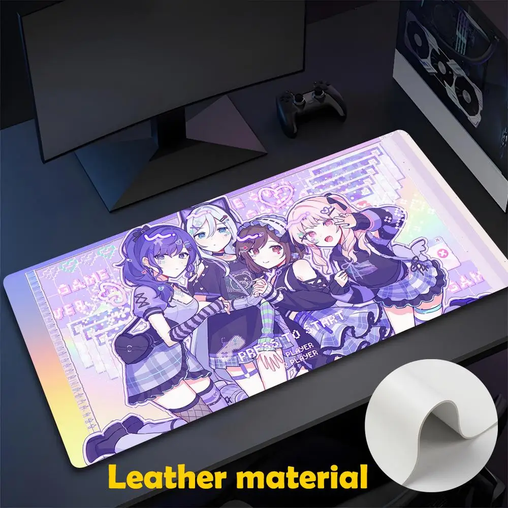 Shiraishi An Shinonome Akito Mouse Pad Large Gaming Pad XXL Desk Mat Non Slip Double Sided PU Game Mouse Computer Leather Keyboa