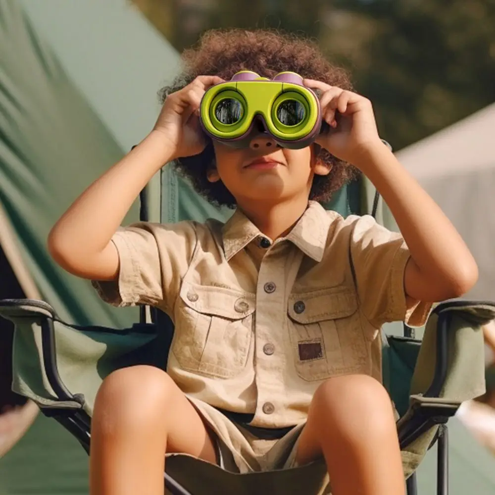 

Plastic Children Binoculars HD Magnifier Educational Portable Magnification High Magnification Cartoon