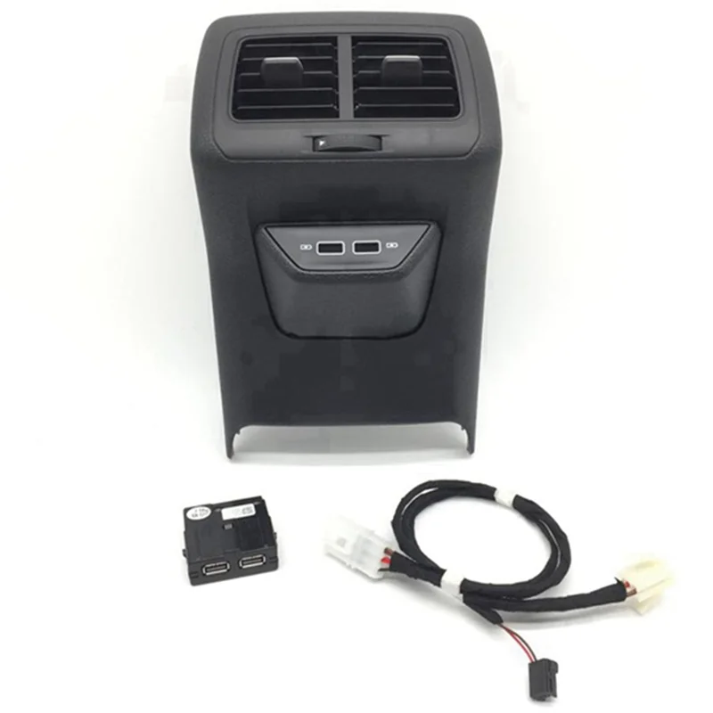 For Rear Armrest Air Outlet Vent Air Conditioning Cover with USB Charging Interface for Golf 7 MK7 5GG819203