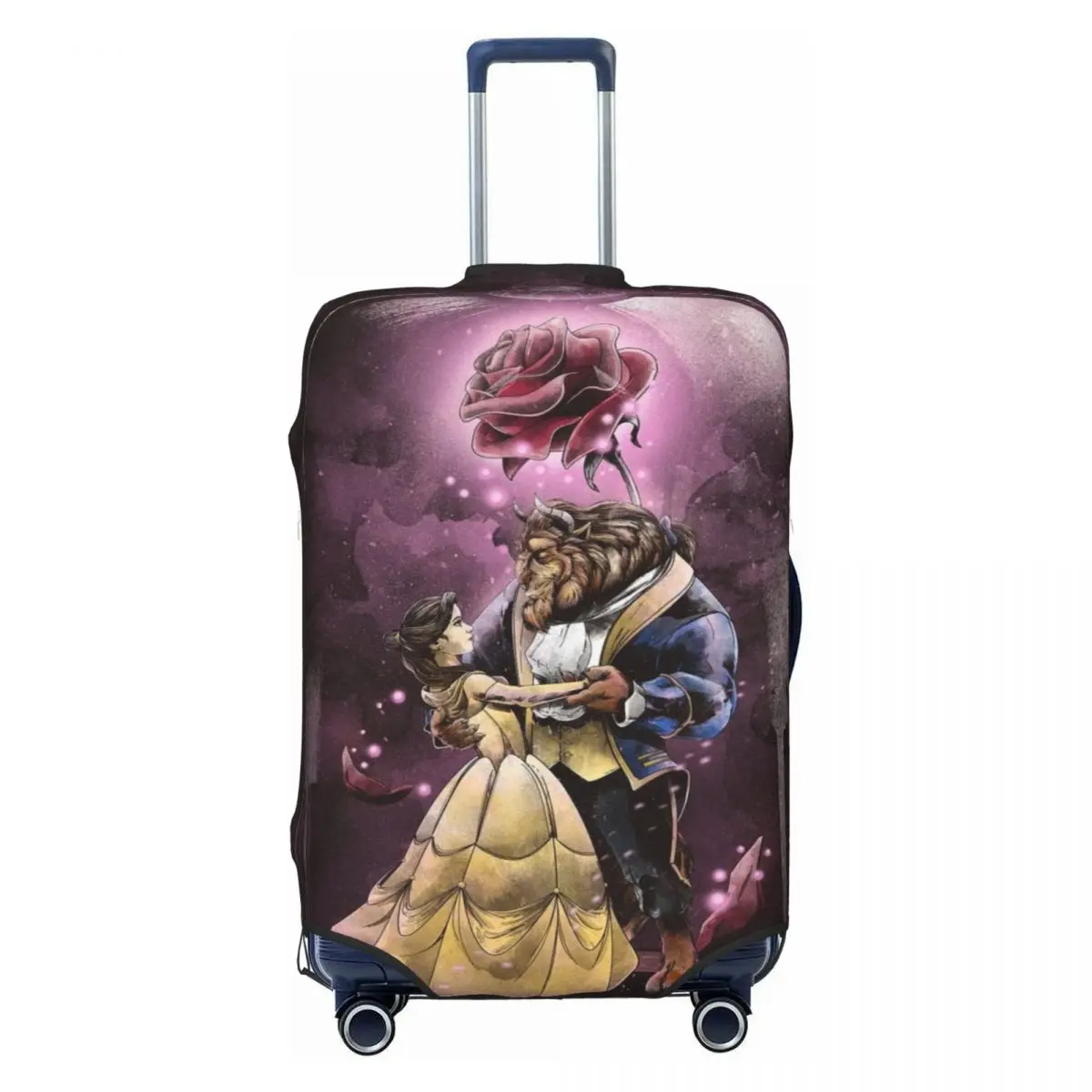 

Beauty And The Beast Belle Princess Suitcase Cover Washable Luggage Protective Covers for 18-32 inch