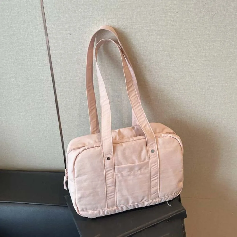 Простая женская сумка на плечо в корейском стиле, большая вместительная однотонная повседневная сумка для подмышек, простая женская сумка-тоут