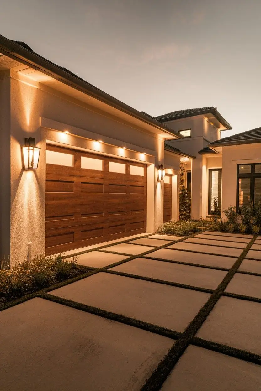 

Aluminum Alloy Frame Garage Door with Glass Windows Windproof Heave-duty Automatic Remote Control Garage Doors for Villa