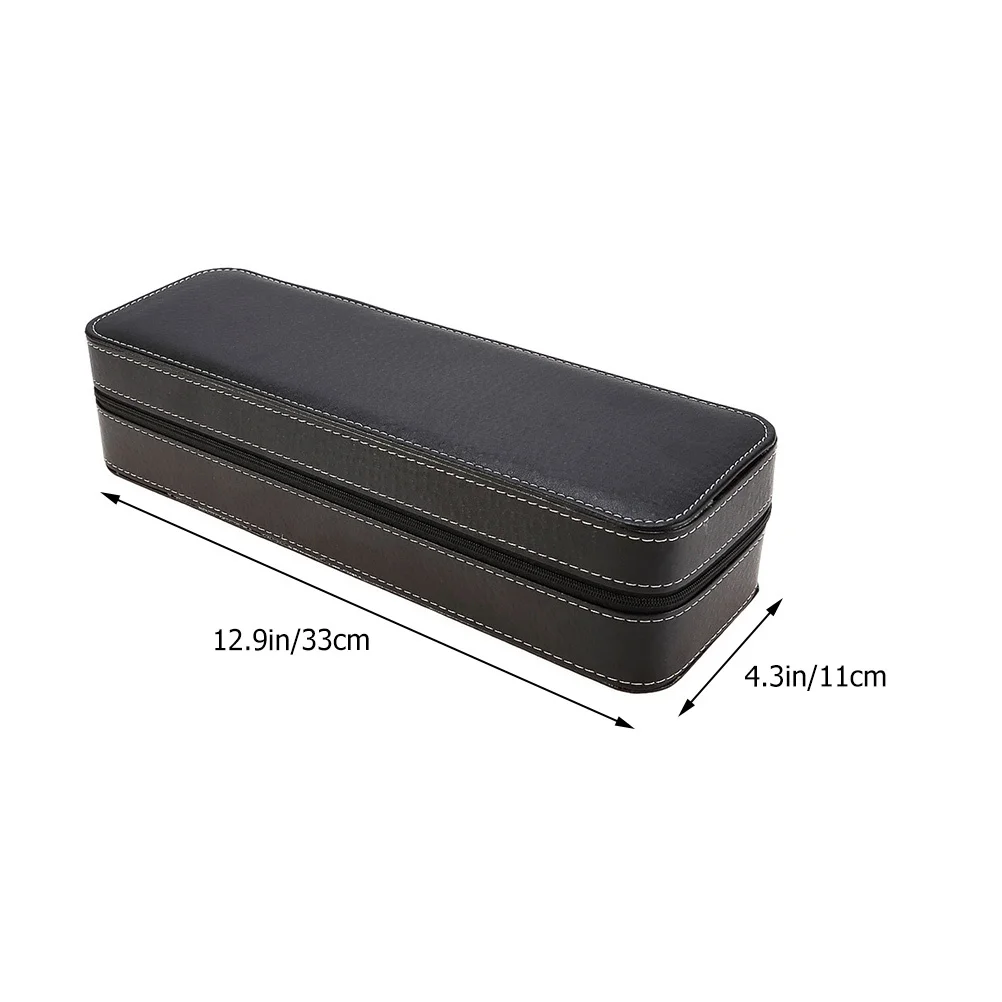 Mallette de rangement de montre à 6 fentes, fermeture à glissière Portable, organisateur de montre, boîte de rangement de bijoux, boîte de transport de voyage, étui à bijoux
