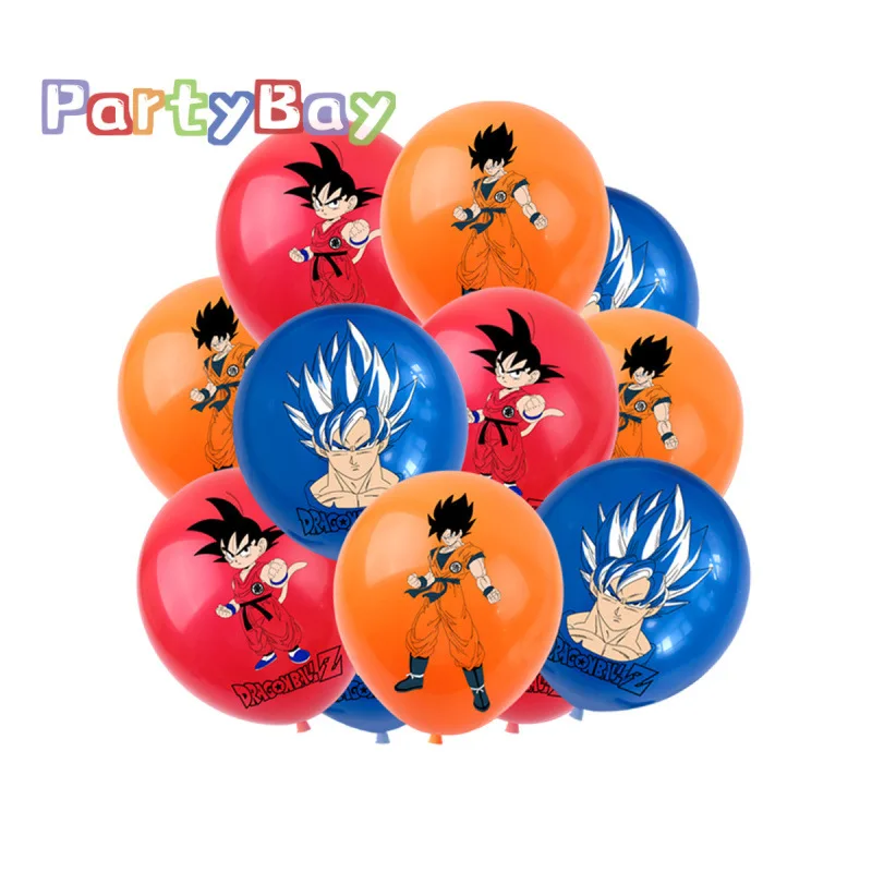 Hete Cartoon Dragon Ball Verjaardagsfeestje Servies Wegwerp Banner Taart Topper Hangende Vlag Dragon Ballonnen Verjaardagsdecoratie