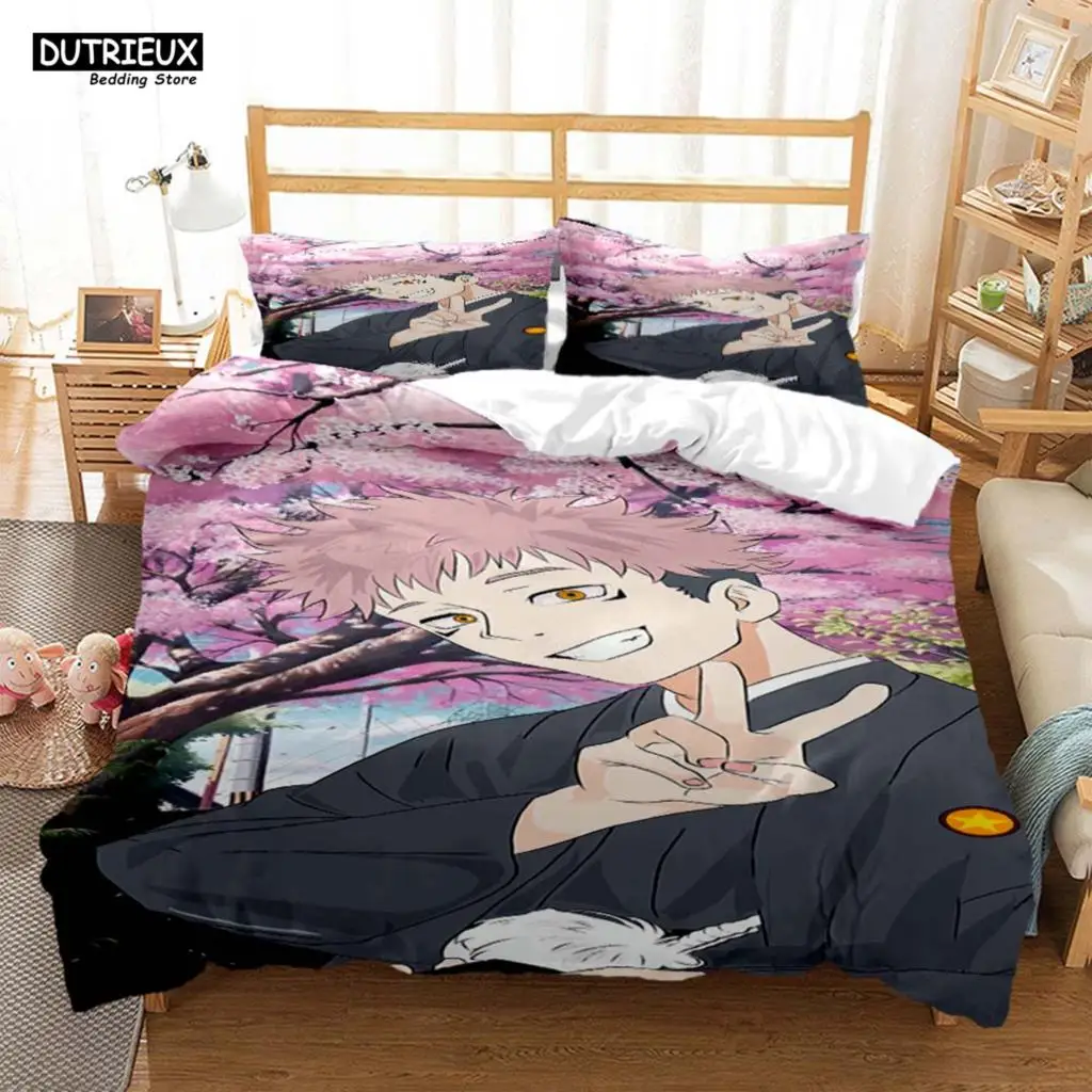 

Jujutsu Kaisen Digital Print Polyester Bedding Set Covers Boys Duvet Cover Set For Teens Bedding Set