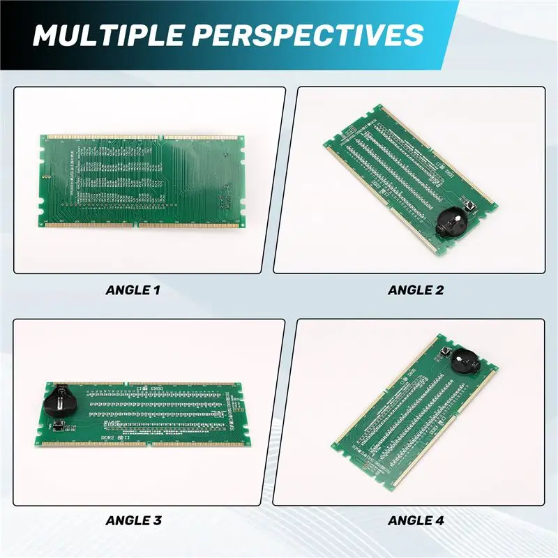 

Для домашнего использования: тестер DDR2 и DDR3 2-в-1 с подсветкой для интегральных микросхем настольных материнских плат