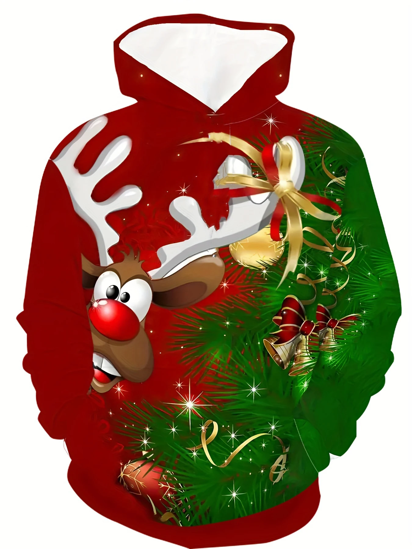 

2025 New Arrival Personality Hoodies Christmas 3D Printed Pullover Men Women Casual Oversized Hooded Sweatshirts Cool Hood Tops