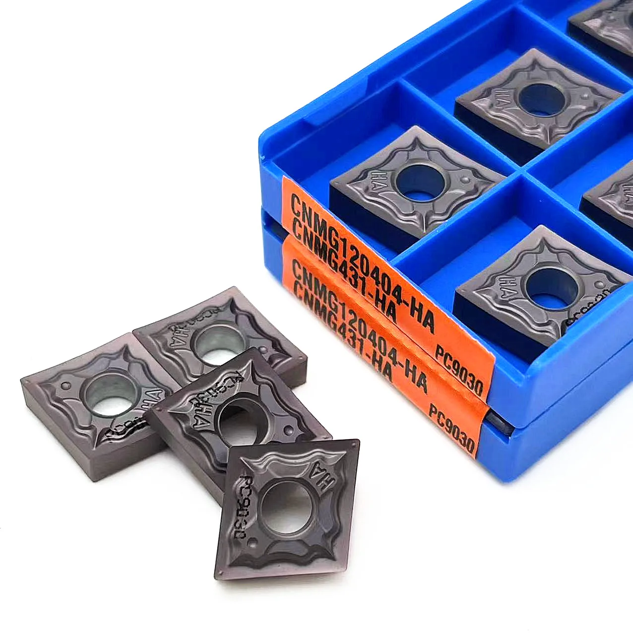 Herramientas de corte externo de acero inoxidable, inserto CNC de alta calidad, CNMG120404 HA, CNMG120408 HA, PC9030, 10 piezas